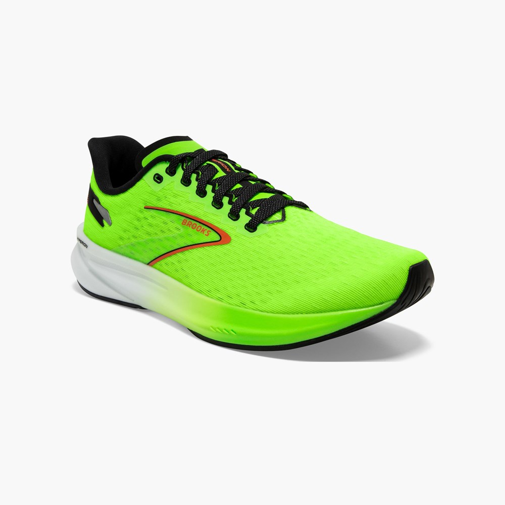 Chaussures Running Route Brooks Hyperion Corail Noir Homme | HYM-2959713